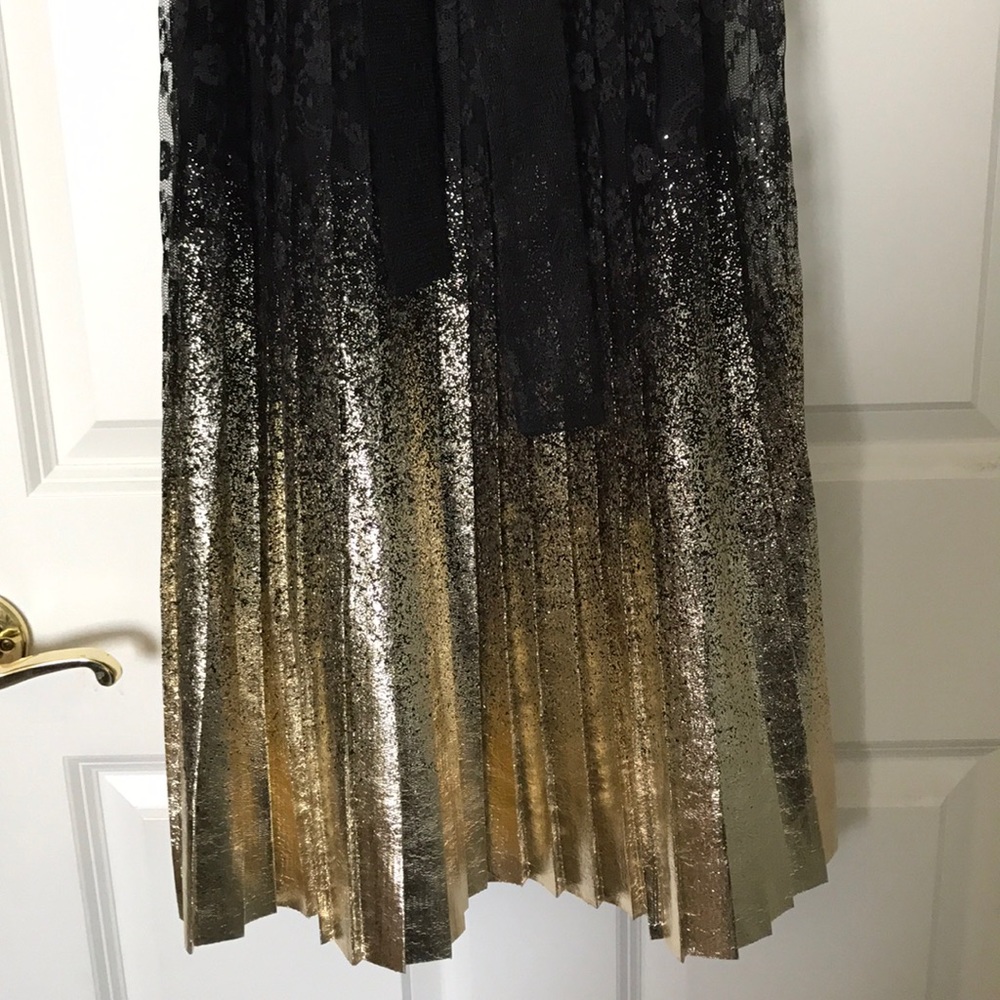 Gold and black dress